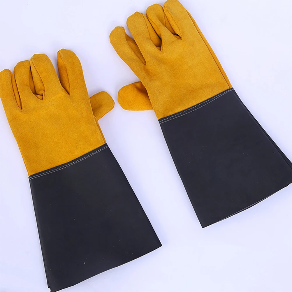 

Heat Resistant Welding Gloves Wear-Resistant Insulation Protective Work Gloves For Men Women Heavy Duty Flame Retardant