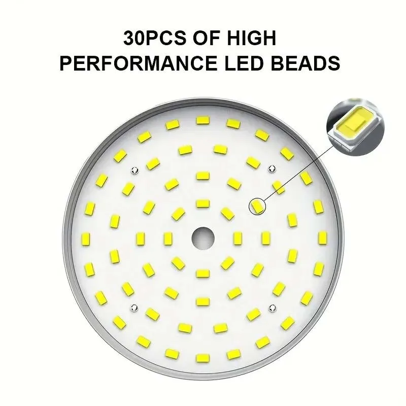 Rechargeable LED Lamp Bulb Waterproof  Camping Light 3 Lighting Modes  Picnic   Hiking Outdoor Portable Emergency Night Lights image 3