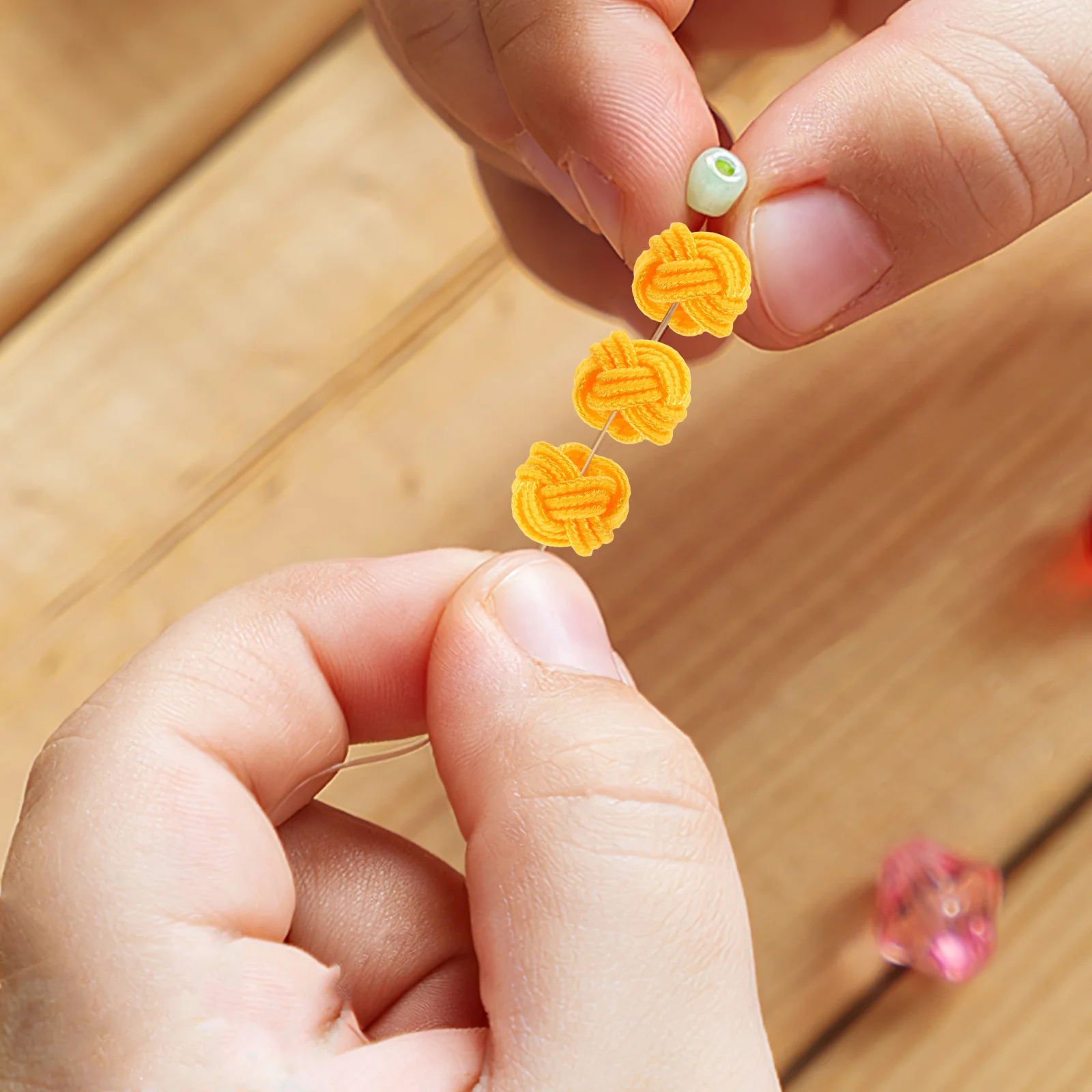 

10Pcs Pineapple Button Decorations Handmade Twisted Knot DIY Craft for Drawer Handles Door Knobs Jewelry Making Chinese Knot