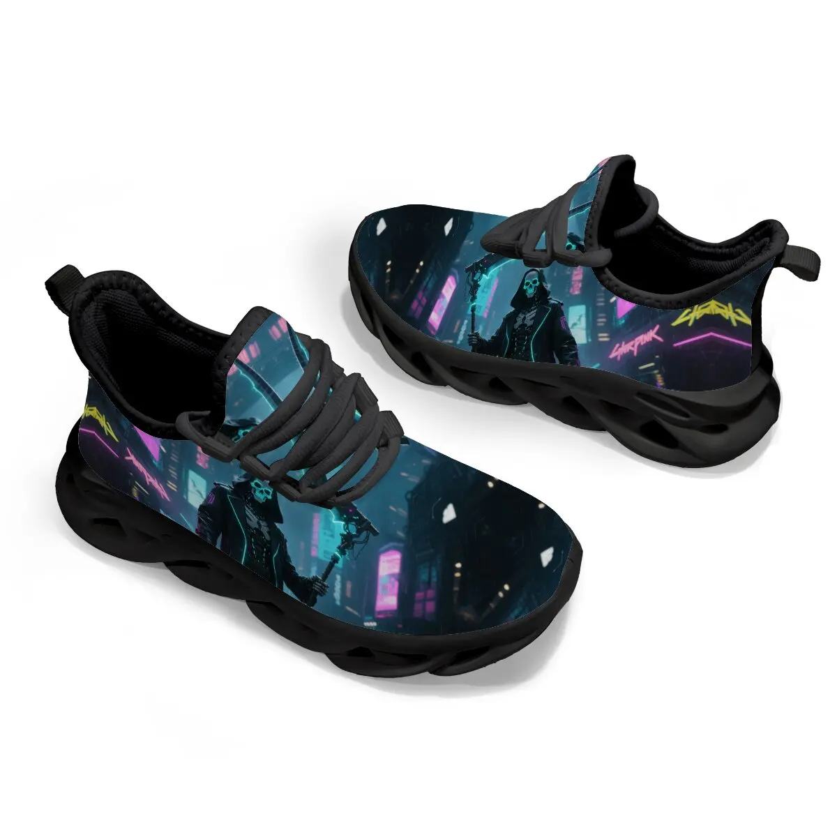 

Children's Sports Shoes Casual Mesh Breathable Color-blocked Fashionable Autumn Flat and Hollowed-out Trendy Running Shoes