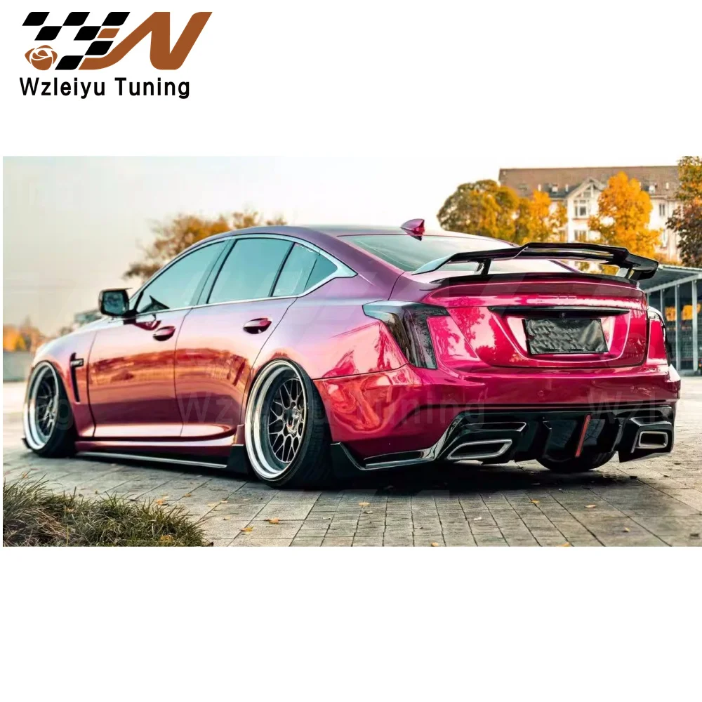 

RBT Style Carbon Fiber Rear Trunk Spoiler GT Wing Fit For Cadillac CT5 20-23 High Quality Fitment