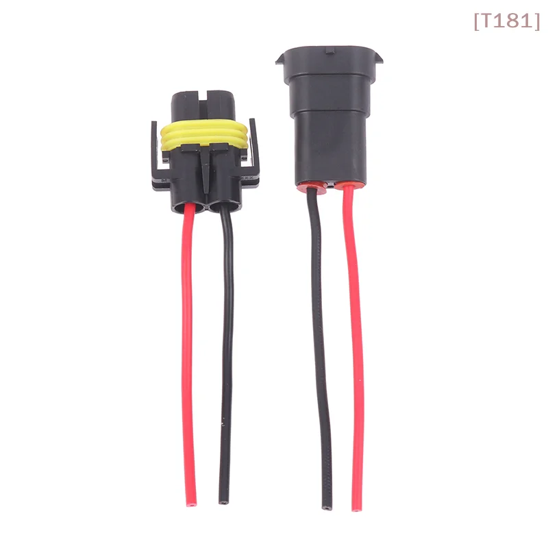 

[E] Foglight Head Light Bulb Lamp 1/2PCS H8 H9 H11 Male To Female Socket Plug Adapter Connector Cable Wiring Harness