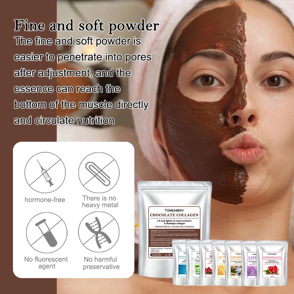 SPA Jelly Mask Powder Anti-aging Brighten Peel Off DIY Facial Mask Crystal Flower Rose Mask Powder