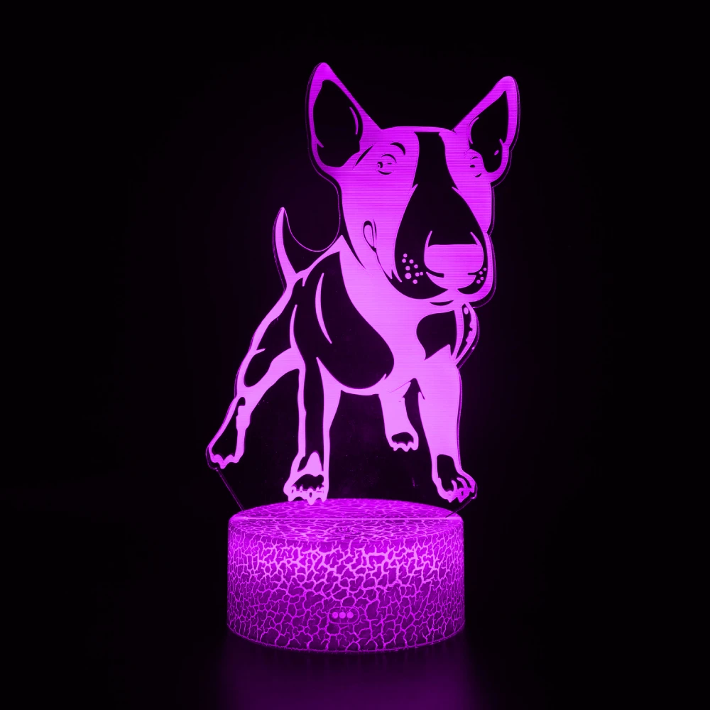 Nighdn 3D Cute Puppy Night Light 7 Color Changing Acrylic Dog 3D Illusion Lamp Room Decor Christmas Birthday Gift for Kids Baby