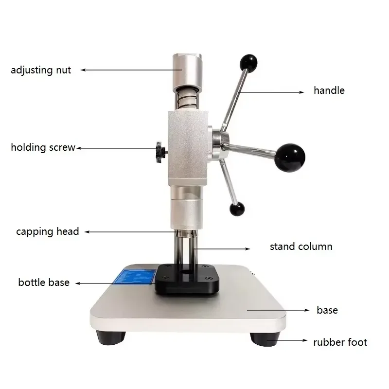 SD-20A Benchtop Manual 20mm Aluminum Plastic Flap Crimping Tool 10ml Bottle Crimper
