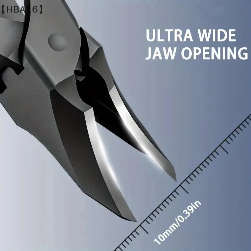 maveraHBA16 coupe-ongles circulaire en acier inoxydable coupe-ongles d'orteil coupe-ongles anti-éclaboussures dissolvant de cuticules coupe-ongles
