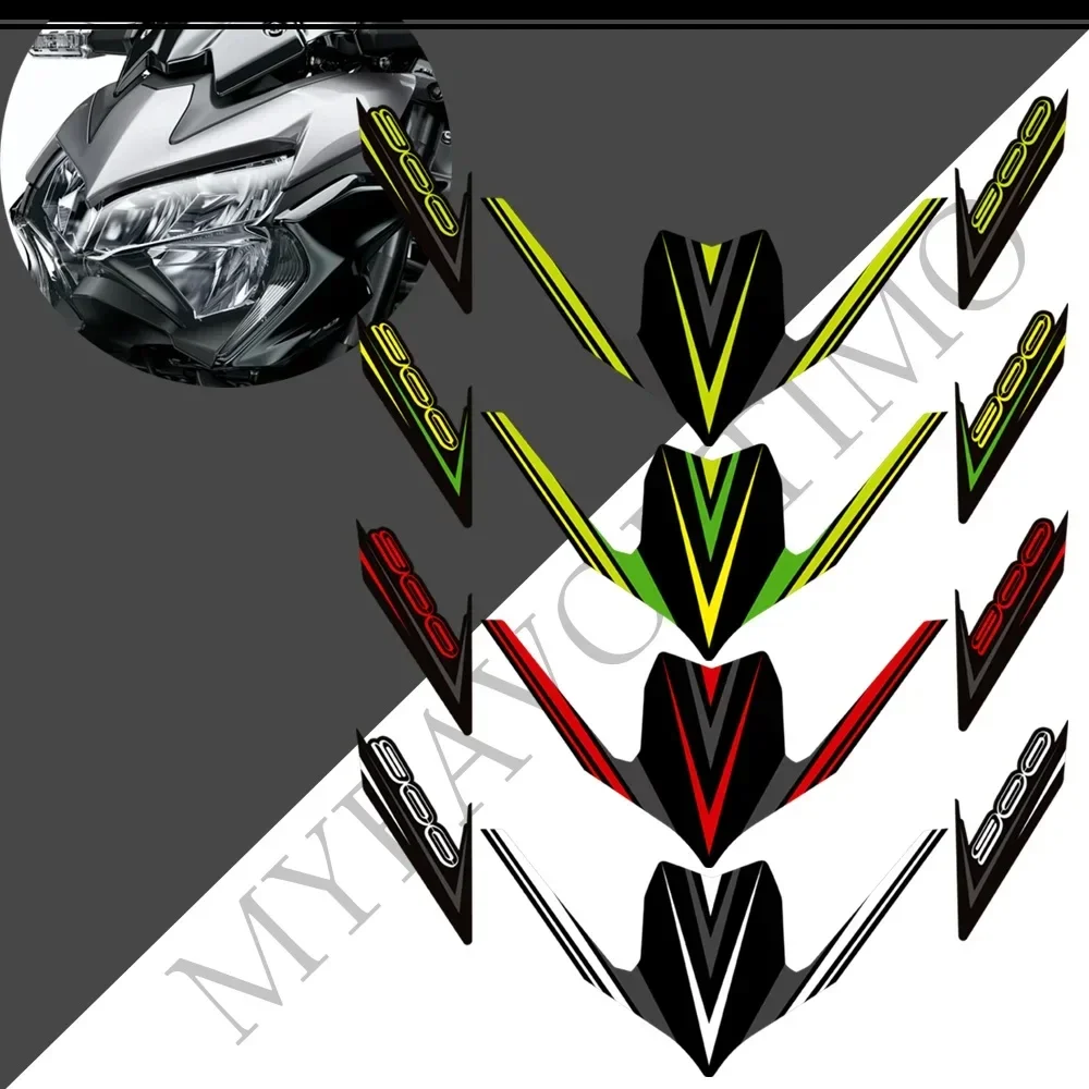 

For Kawasaki Z 900 Z900 2015-2021 Motorcycle Front Fairing Fender Stickers Adhesive Decals