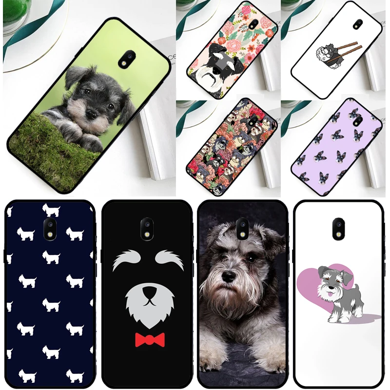 Schnauzer Puppy Dog Case For Samsung Galaxy A9 A8 A7 A6 J6 J4 Plus J8 2018 J3 J7 J5 2017 A3 A5 J1 2016 Cover