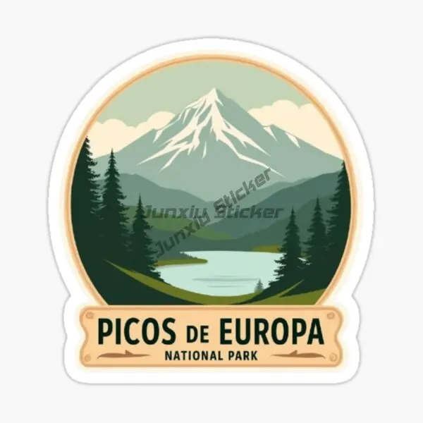 PICOS DE EUROPA جبال الحجر الجيري في إسبانيا الشمالية سيارة ملصق الفينيل مقاوم للماء ذاتية اللصق ملصق مائي