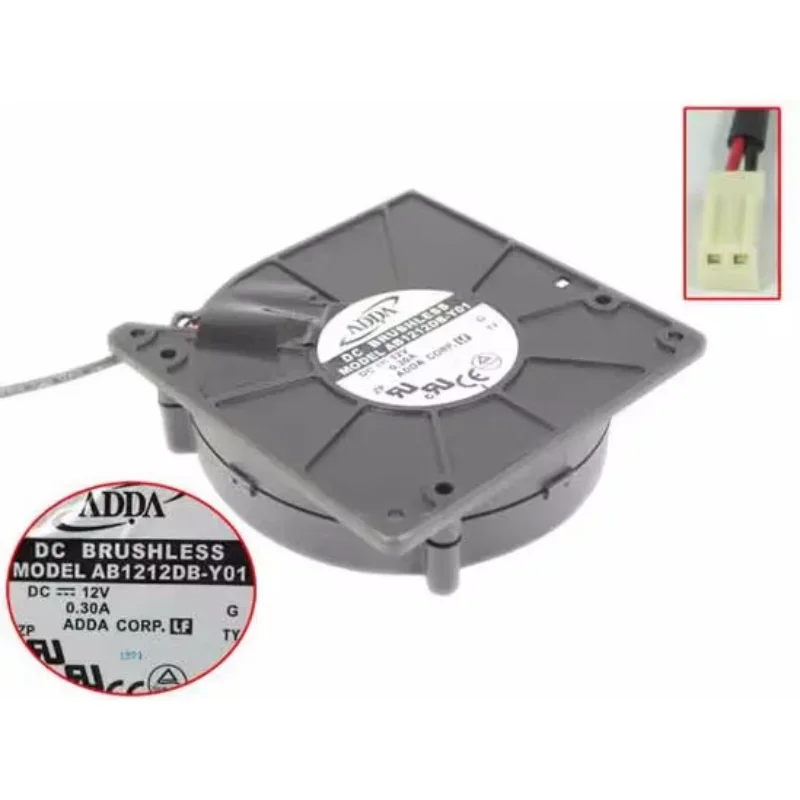 

Вентилятор охлаждения ADDA AB1212DB-Y01, 12В, 0.30А, 120x120x32мм, 2-проводной