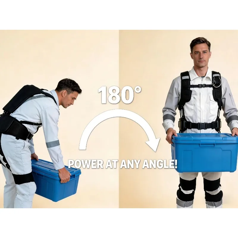 The slim and powerful pneumatic lumbar brace can reduce pressure by 60%, reducing the risk of occupational injury