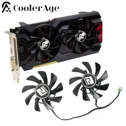 Video Card Fan For PowerColor Red Dragon Radeon RX 570 4GB 8GB GDDR5 85MM T129215BU RX570 Graphics Card Cooling Fan