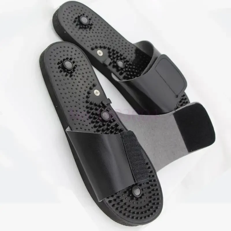 Relaxing Massager Slippers Acupuncture Therapy  For Tens Foot Massager Physiotherapy Relax Muscle Black rubber Accessories