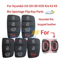 Jingxin 3 4 Buttons Silicone Car Key Cover Case Rubber Pad For Hyundai I30 i35 iX20 IX35 IX45 Solaris Verna Kia RIO K2 Sportage