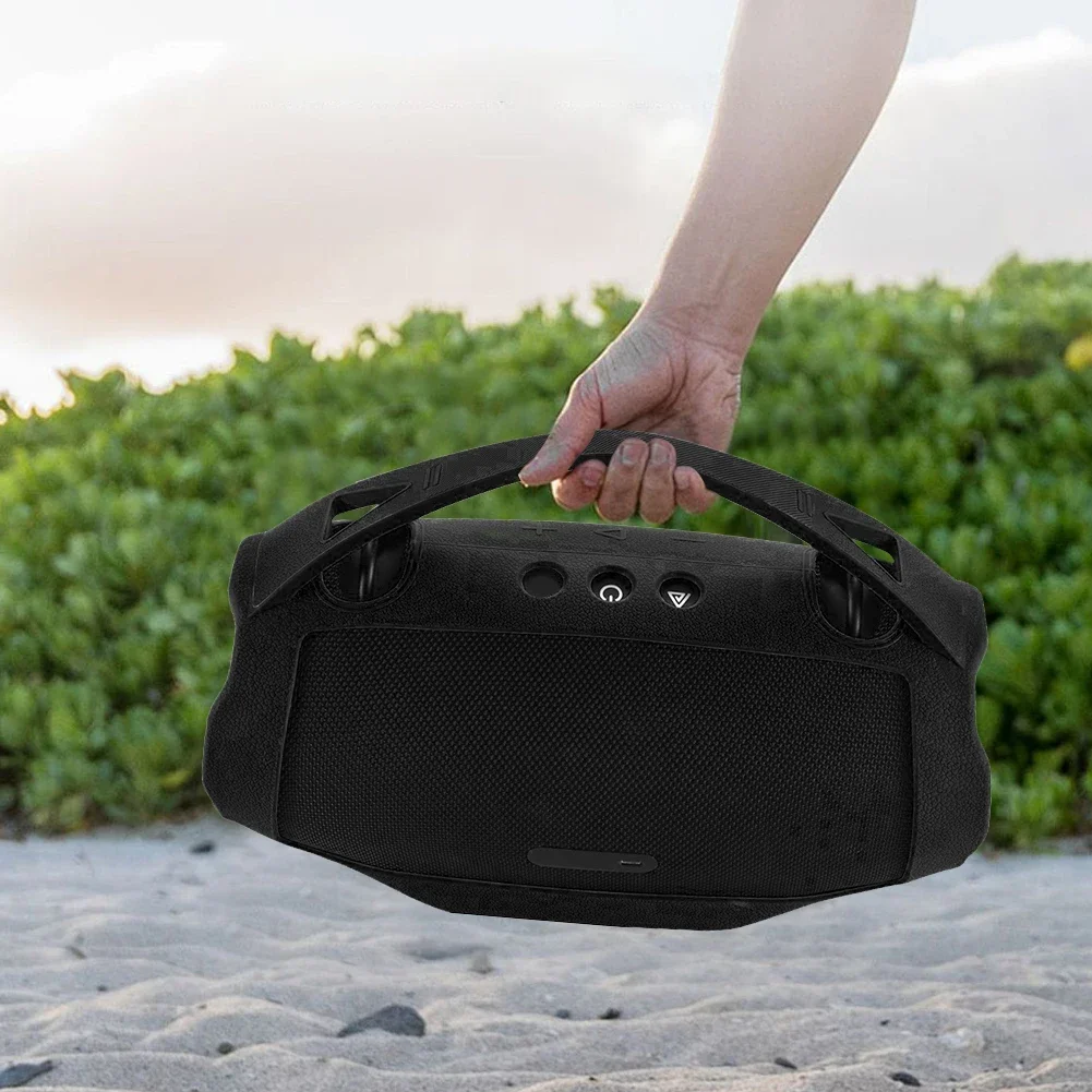Silicone Cover Case for JBL Xtreme 4 Portable BT Speaker Shockproof Speaker Protective Cover with Handle Portable Travel Case