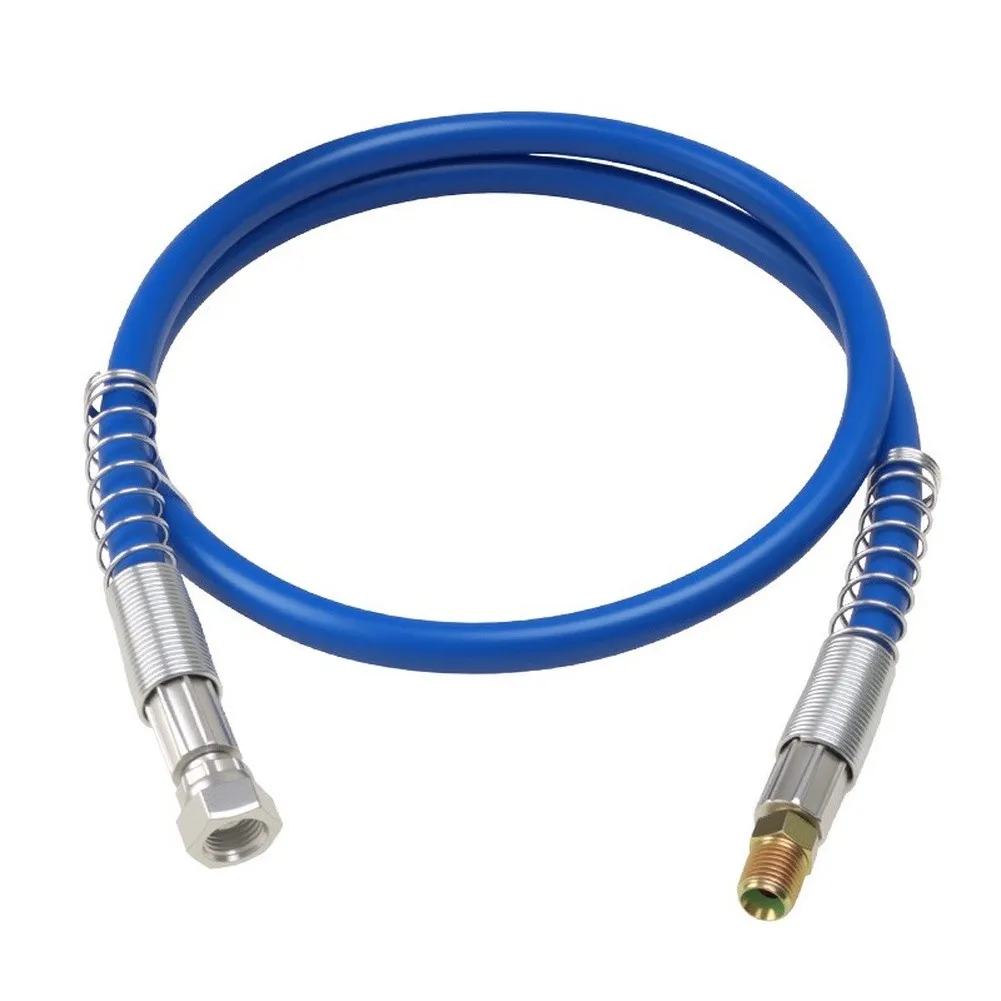 Rotating Misting Nozzle Attached to Plisable Hose for Custom Positioning in Outdoor Recreation and Animal Management Areas