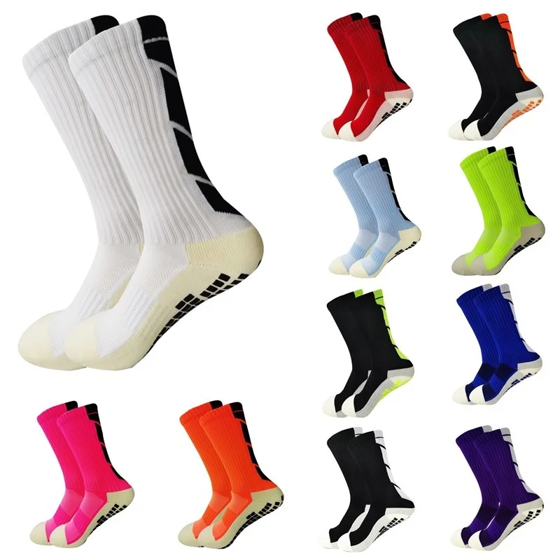 

Socks Pads Men's Football Soccer Anti Slip Grip Non Slip for Football Basketball Sports Cycling Grip Socks