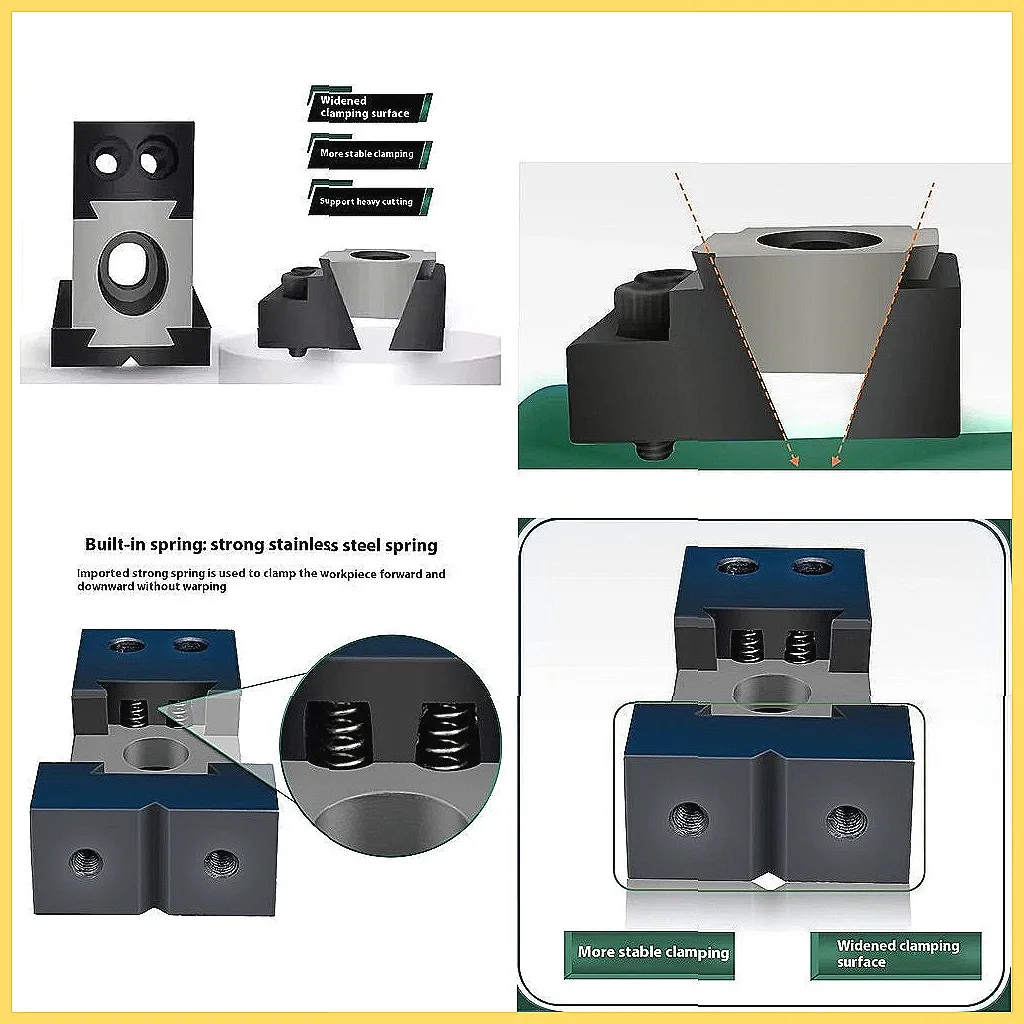 

Односторонний пневматический зажимной приспособление M6 с ЧПУ, многофункциональные прецизионные тиски для тяжелой резки, зажимные приспособления из алюминиевого сплава