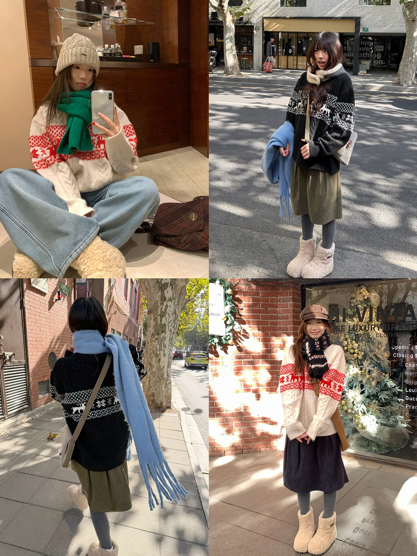 

Cisas Aosphere Loose Women's Knitted Sweater Warm Polyester Fiber Long Sve round Ne Design Casual Daily Wear