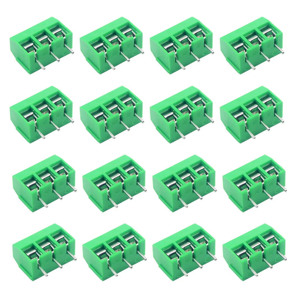 10/50PCS PCB Terminal Block Stecker Pitch 5,0mm KF301 Gerade Pin 2P 3P Schraube PCB terminal Blöcke Stecker Sortiment Kit