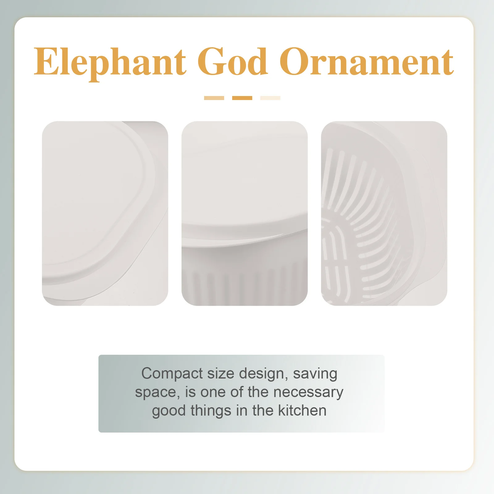 

1pc Fruit Vegetable Storage Box Detachable Draining Container For Washing Soaking Fruits Vegetables Kitchen Drain Box