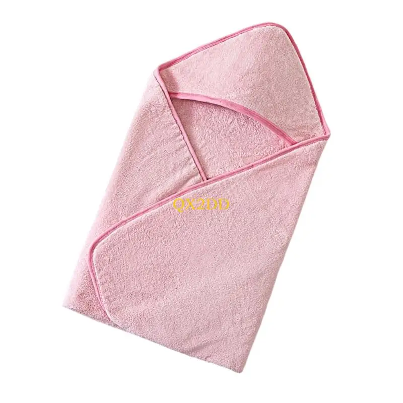 QX2D Baby Hooded Bath Towel for Toddler Newborns Strong Absorbent Bathrobe Blanket