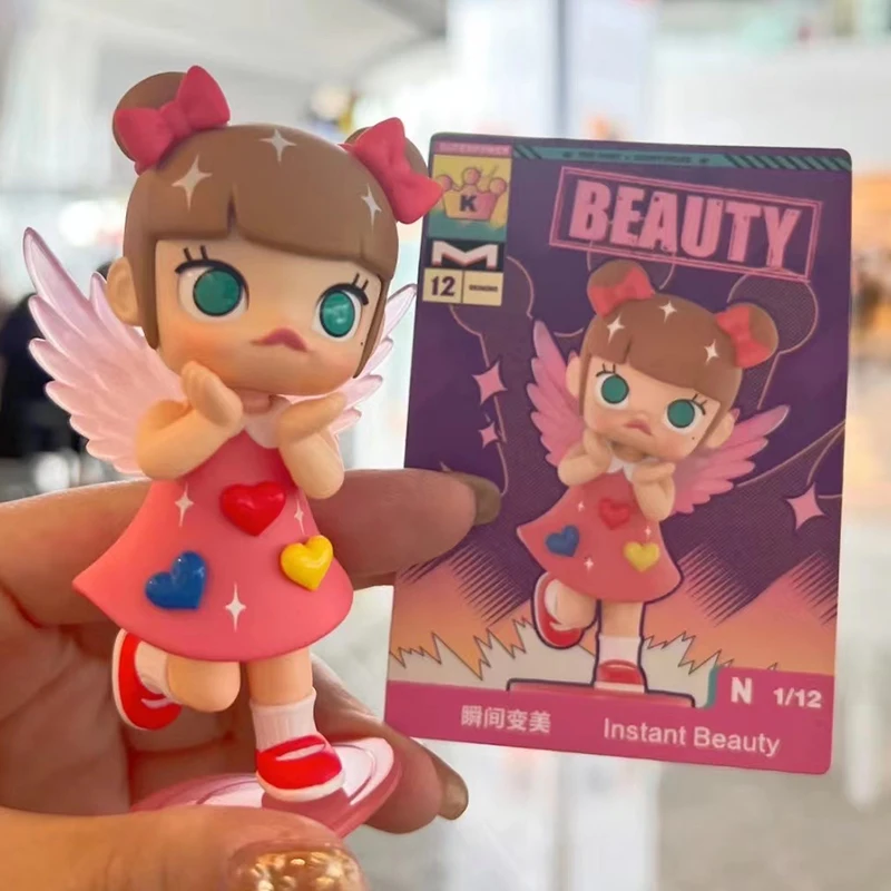 Genuine Pop Mart Molly Blind Box Instantaneous Superpowers Series Mysterious Surprise Box Figure Guess Bag Toy Doll Kids Gift