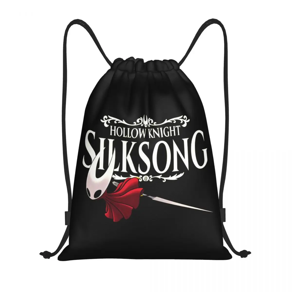 Hollow Knight Silksong Hornet Rucksack mit Kordelzug, für Fitnessstudio, Sport, String-Taschen für Yoga