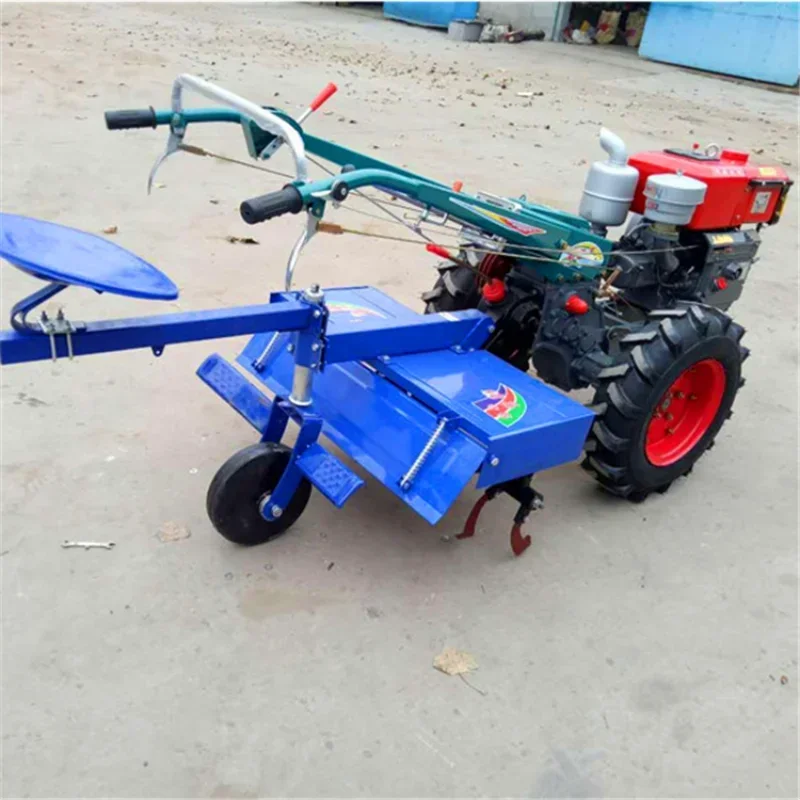 Farm Mini  Walking Hand Tractor Tiller Rotary Plough Machine Also Named Crawler Type Micro-tiller 2024 Hot Sale