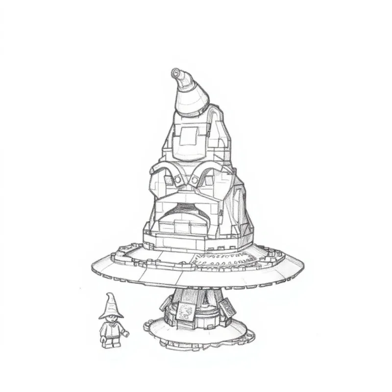 

2025 New branch hat building blocks DIY assembly technology building blocks series toys children adult Christmas gifts