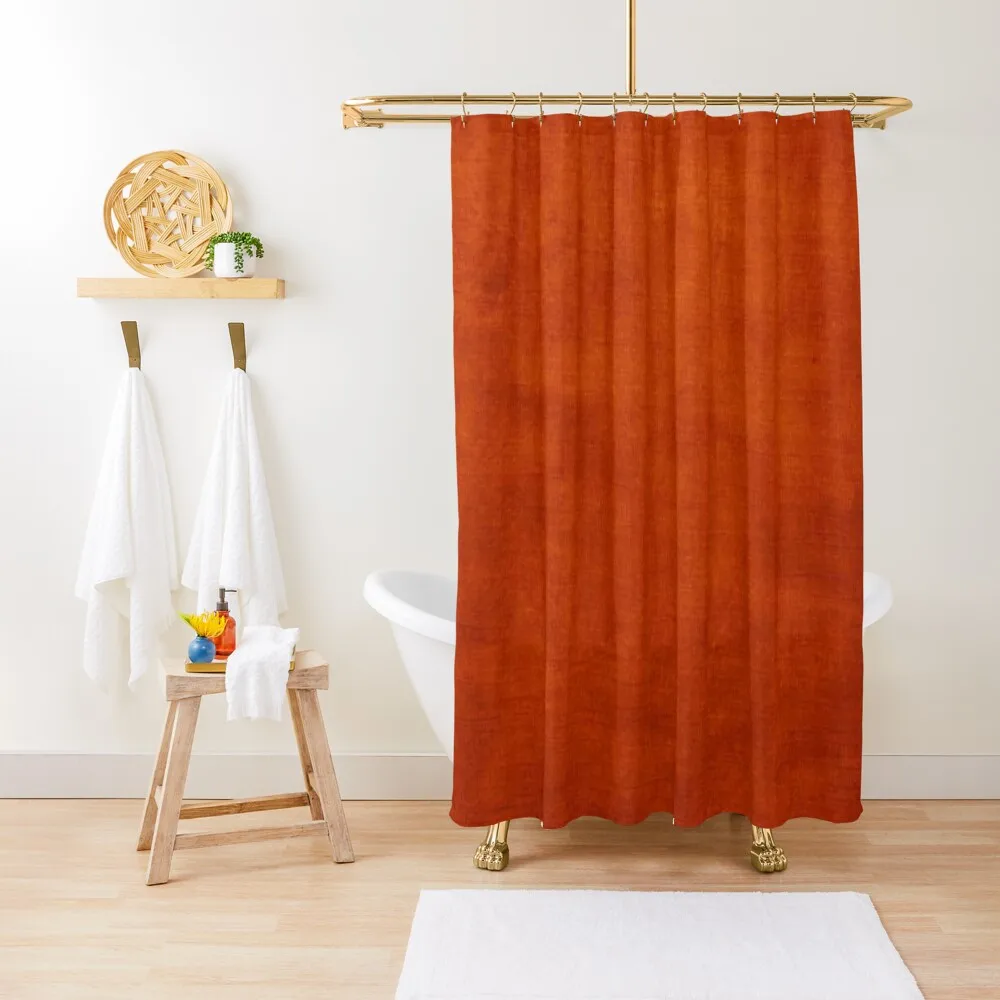 

Burnt Orange Shower Curtain Bathroom Box Bathroom Deco Elegant Bathroom Curtain