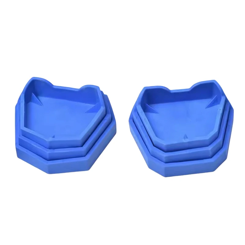 2/6Pcs Dental Model Base Silicon Plaster Model Base Denture Impression Trays Dentistry Former Base Kit Dentist Laboratory Tools