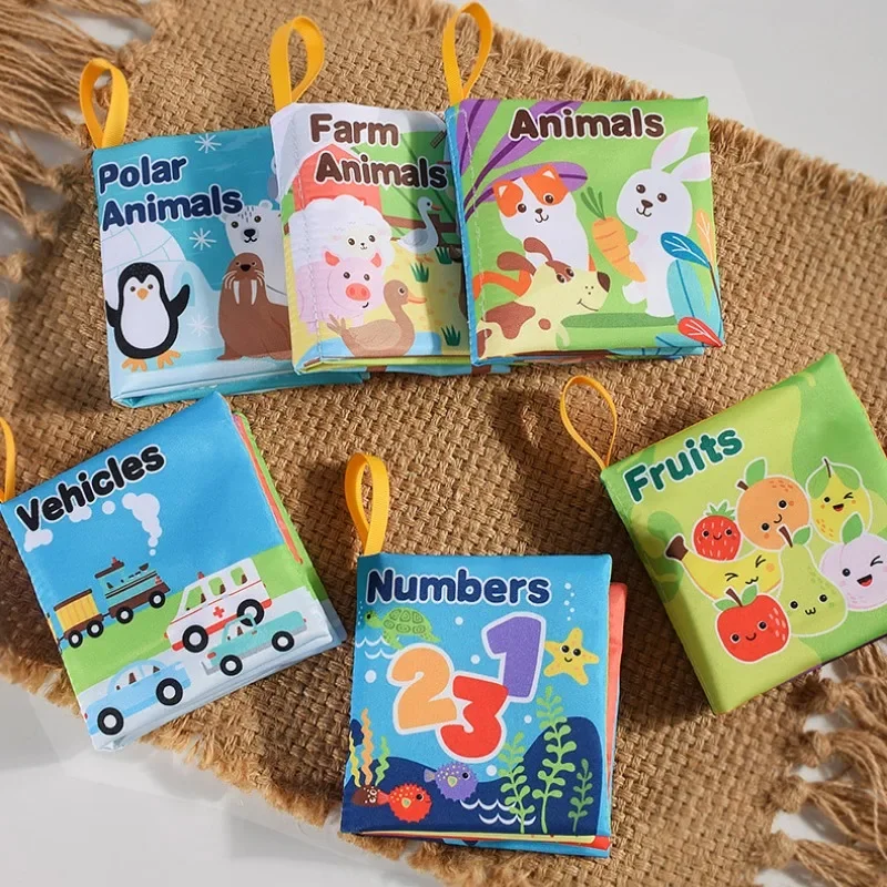 Baby Cloth Books Intelligence Development Soft Learning Cognize Reading Books Early Educational Toys Readings for Babies