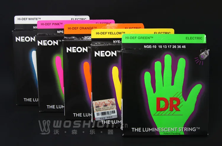 Neon fluorescent BASS, electric bass, bass strings, 5 strings, 4 strings, green, orange, pink, yellow, white, colorful