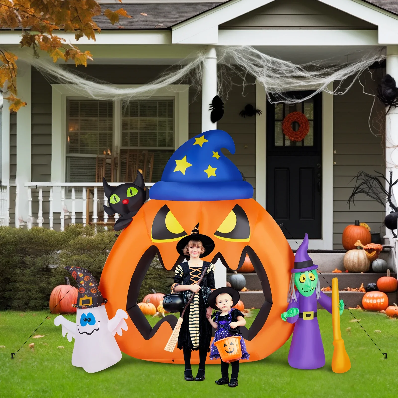 6.9ft Pumpkin  Inflatable Halloween Decoration