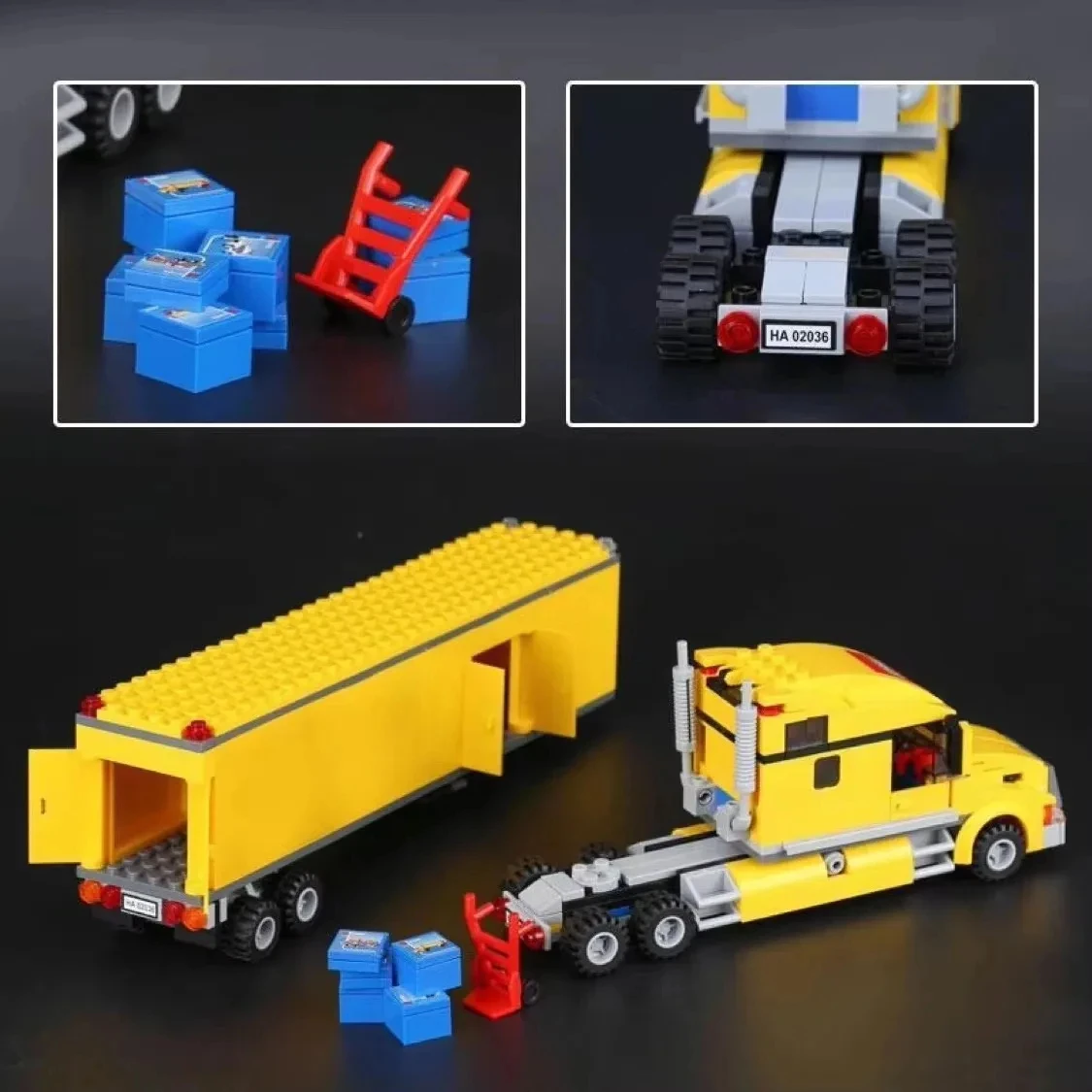 Zestaw klocków konstrukcyjnych City Truck Remake City Series Truck Model Forklift Hot Dog Stand Nostalgic Classic Christmas
