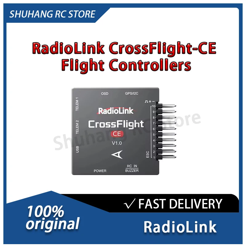 

RadioLink CrossFlight-CE Flight Controllers 2-12S High-Dynamic Algorithm Multiple-model Support 10 PWM for FPV Drone Car Boat