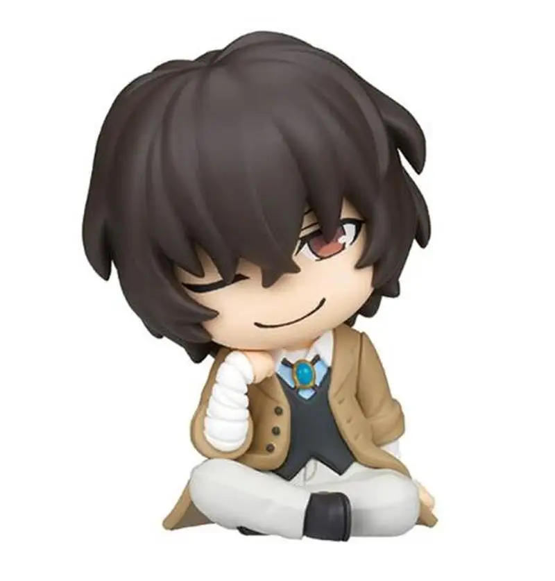 Tomy Bungo Stray Dogs Shoulder To Shoulder Sleeping Gashapon Figure Pvc Japanese In Stock Desktop Ornament For Anime Fans - view 4