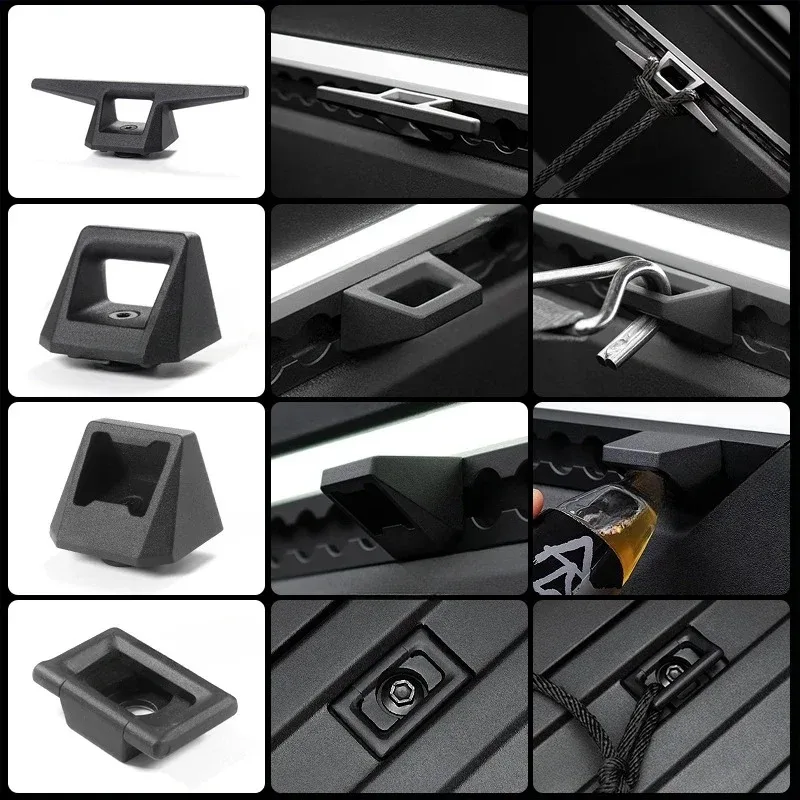 

Rear Bucket Multifunctional Track Accessories for Tesla Cybertruck 2024 Rear Bucket Pull Ring Car Track Combination Equipment