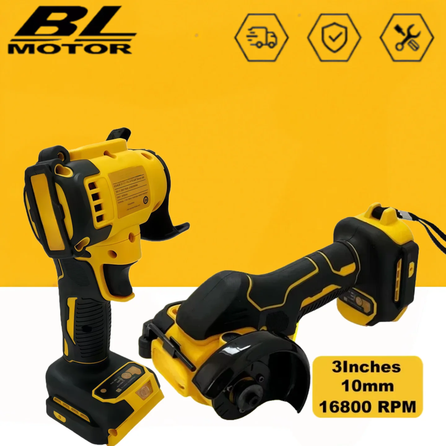 Fit DeWALT Cordless Mini  Angle Grinder 3 Inch Polishing Grinding Machine Electric Cutting Power Tools  20V 18V Battery