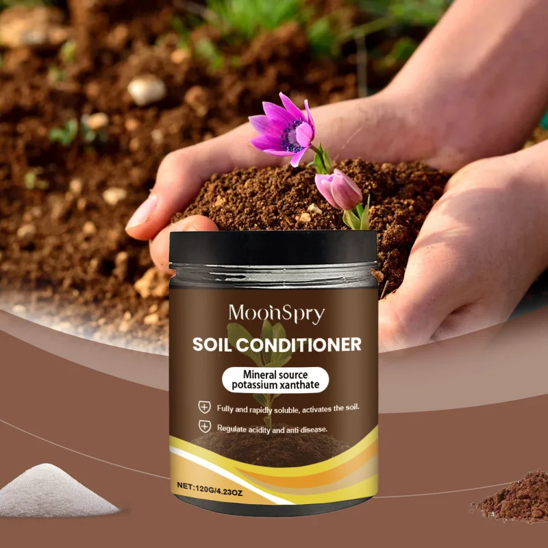 

Soil Conditioner & Fertilizer - Help Improve Soil Structure, Enhance Root Growth, Boost Crop Yield & Quality, 120g