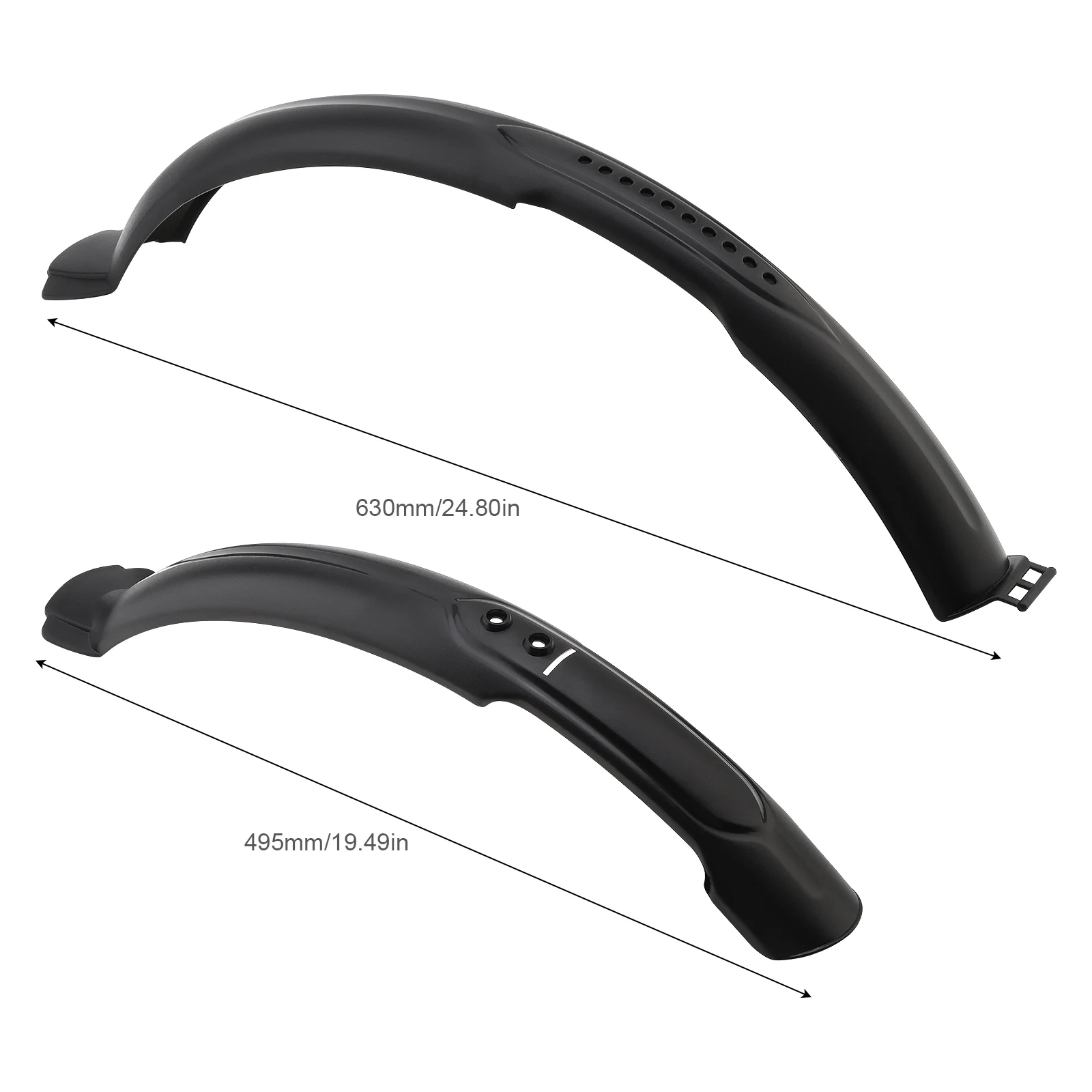 2pcs/set Synthetic Plastic Foldable Adjustable Bicycle Mudguard for 26 Inch Bikes