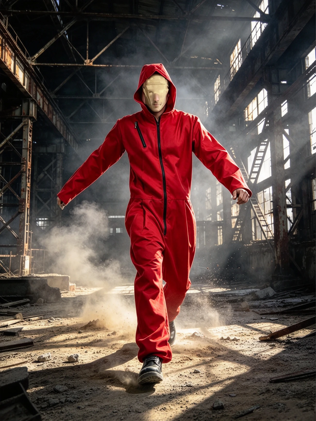 Women'S Red Formal Wear - Men Women Red Hooded Full Body