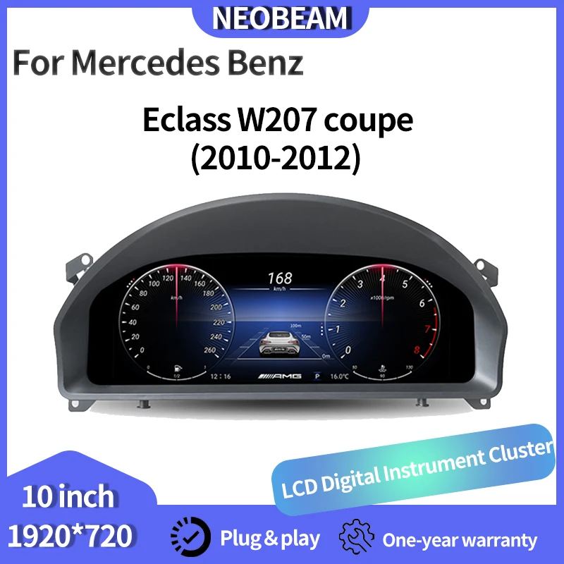 Panel de instrumentos digital de 12.3'' para Mercedes Benz Clase E W207 Coupé 2010-2012, panel de instrumentos, cabina.