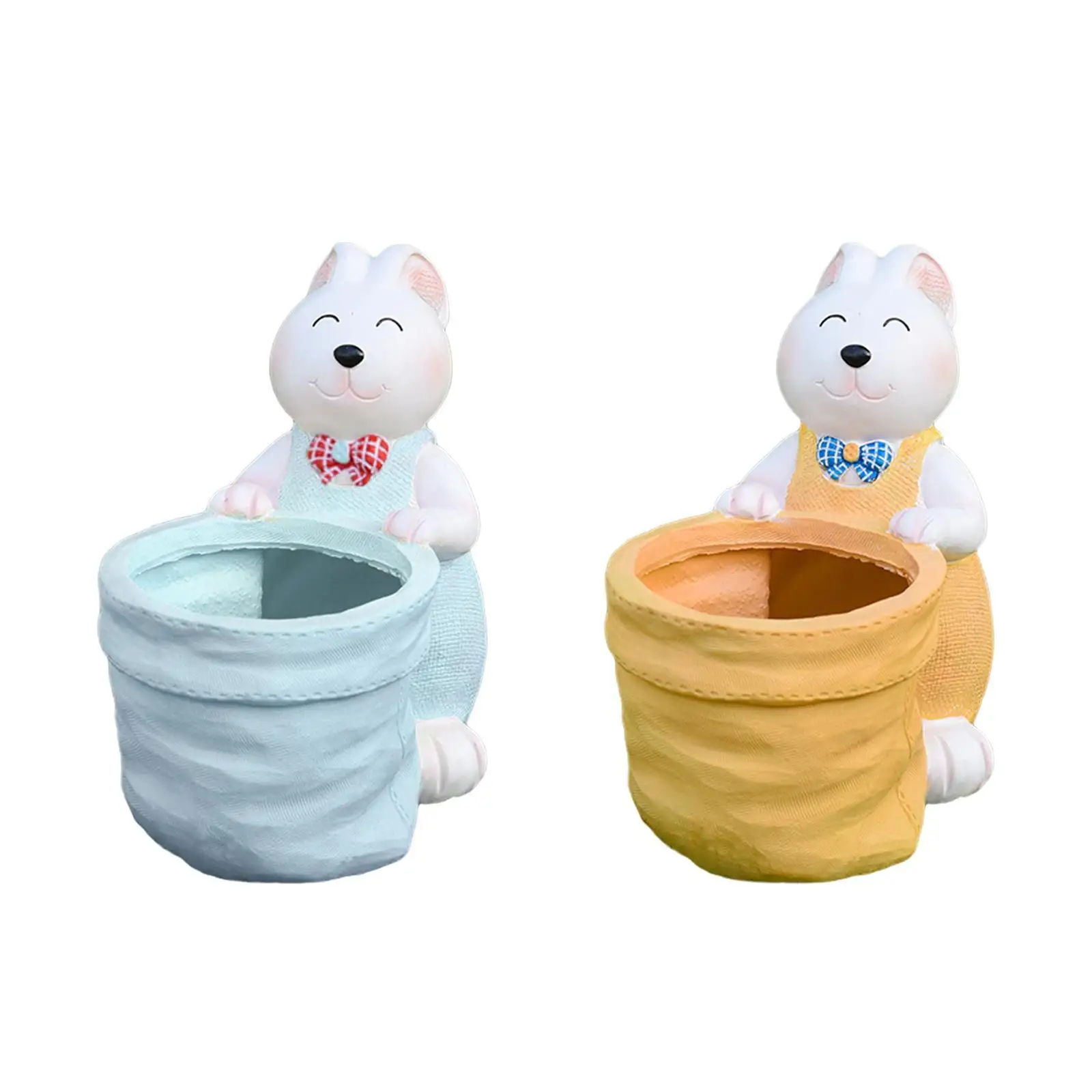 

Flower Pot Display Holder Resin Rabbit Statue for Outdoor Yard Indoor Plants