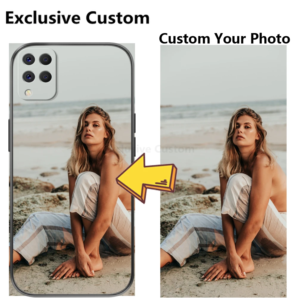 

Exclusive Custom Liquid Silicone Phone Case for Samsung A32 A31 A30 A23 A22 A13 A12 5G DIY Cover Customized Design Name Photo