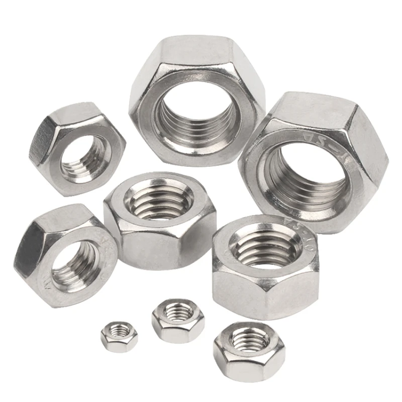 304 Stainless Steel Left-Hand Hexagonal Thread Lock Nut M3 M4 M5 M6 M8 M10 M12 M14 M16 M18 M20 Inverted Tooth Hexagonal Nut view 5