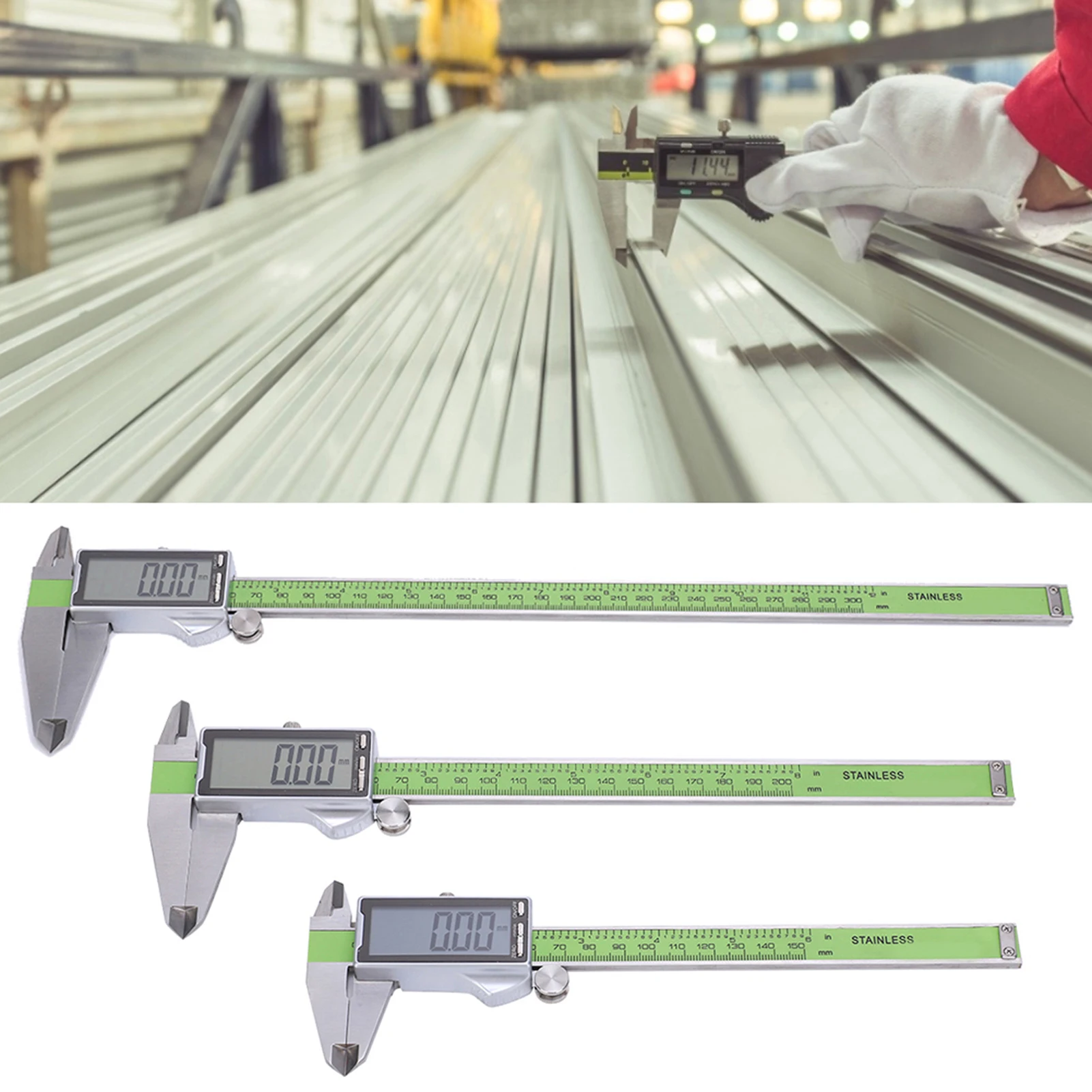 

Штангенциркули, цифровой штангенциркуль, точный высокопрочный электронный линейка из нержавеющей стали, электронная линейка, цифровые штангенциркули