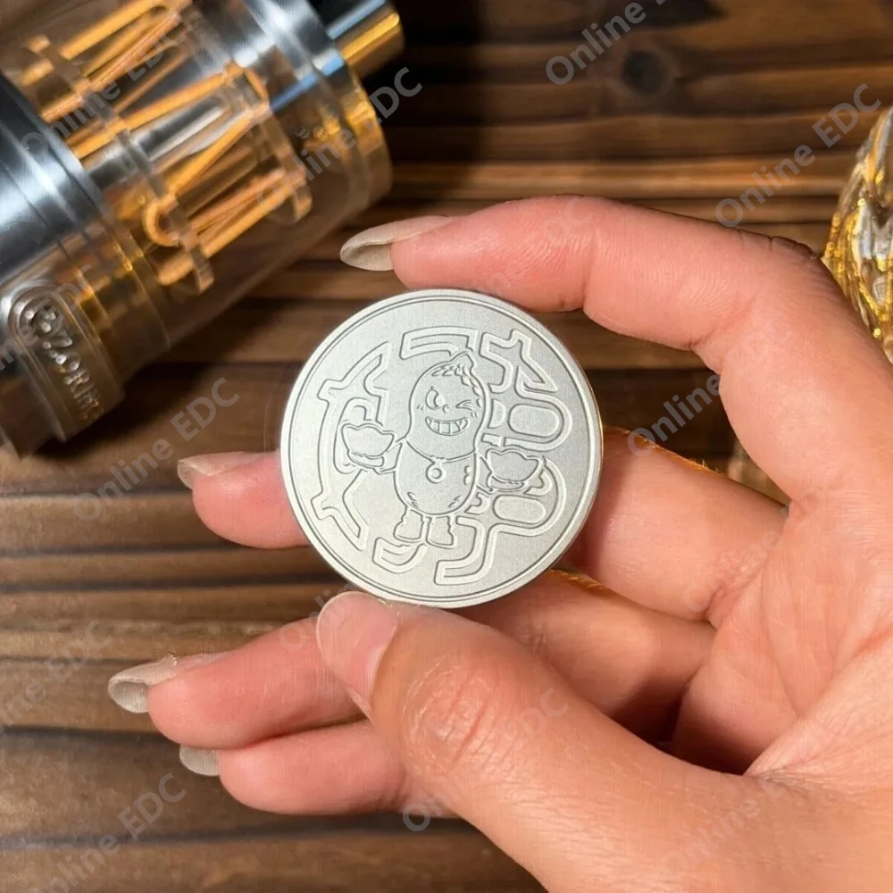 HORSE EDC Haptic Coin Stress Relief Toy Fidget Toys For Adults Stainless Steel PEEK Haptic Coin Anxiety Relief Gadgets