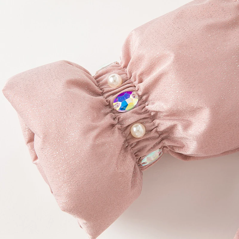 ديف بيلا الأطفال شتاء دافئ بطة أسفل سترة سترة الفتيات مقنعين يندبروف رشاقته ملابس خارجية الاطفال معطف الملابس DBK4226013 #6